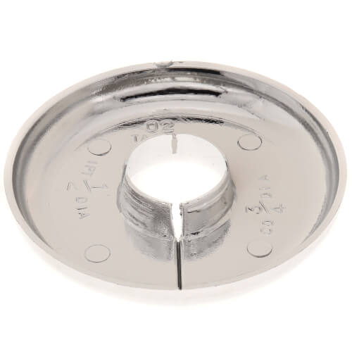 Main product image of 1/2" IPS Split One Plastic Floor and Ceiling Plate 2-3/4” OD (Chrome Plated)