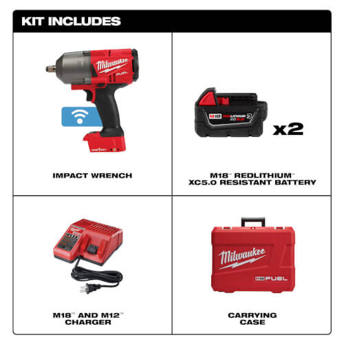 Main product image of M18 Fuel w/ ONE-KEY High Torque Impact Wrench 1/2" Friction Ring Kit