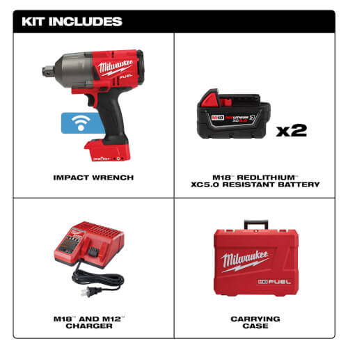 Main product image of M18 Fuel w/ ONE-KEY High Torque Impact Wrench 3/4" Friction Ring Kit