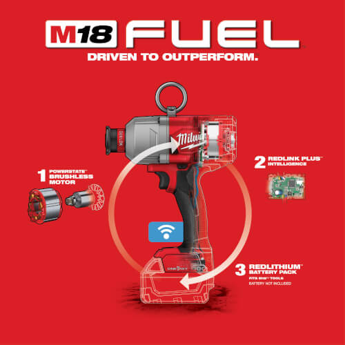 Main product image of M18 FUEL 7/16" Hex Utility High Torque Impact Wrench w/ ONE-KEY Kit