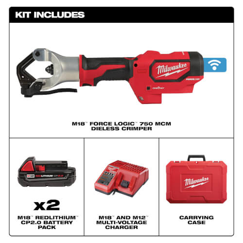 M18 Force Logic 750 MCM Dieless Crimper Kit