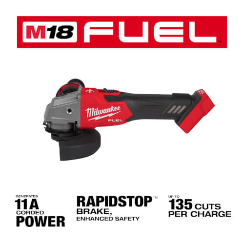 Main product image of M18 FUEL 4-1/2" / 5" Grinder Slide Switch, Lock-On