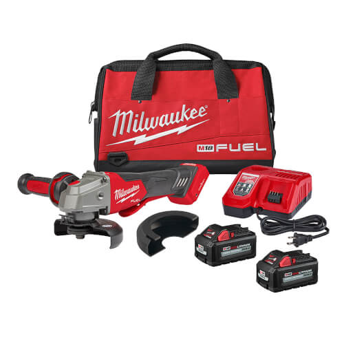 Main product image of M18 FUEL 4-1/2"/5" Braking Grinder w/ ONE-KEY Paddle Switch w/ M18 Battery Pack, and Rapid Charger