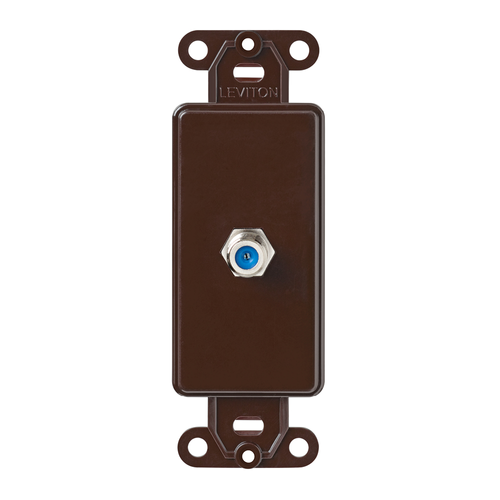 Main product image of Decora Insert, F Connector (Brown)