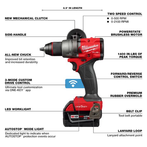 Main product image of M18 FUEL 1/2" Drill/Driver w/ ONE-KEY