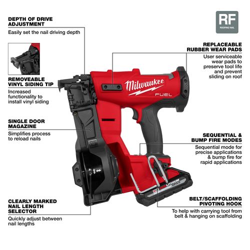 Main product image of M18 FUEL Coil Roofing Nailer Kit