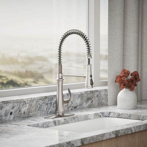 Main product image of Bellera Semi-Professional 1-Handle Pull Out Kitchen Faucet (Stainless Steel), K-29106-VS