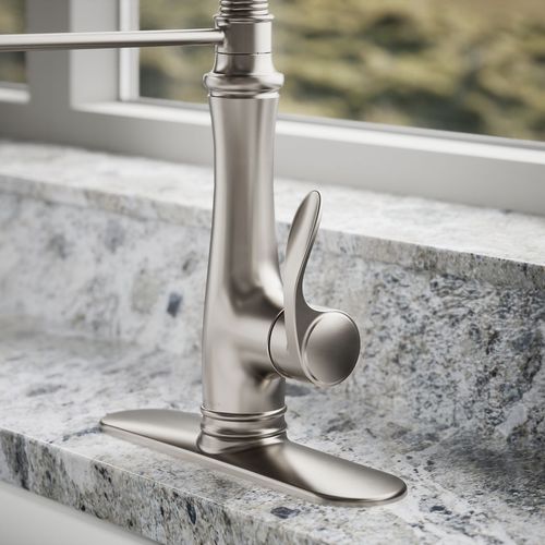 Main product image of Bellera Semi-Professional 1-Handle Pull Out Kitchen Faucet (Stainless Steel), K-29106-VS