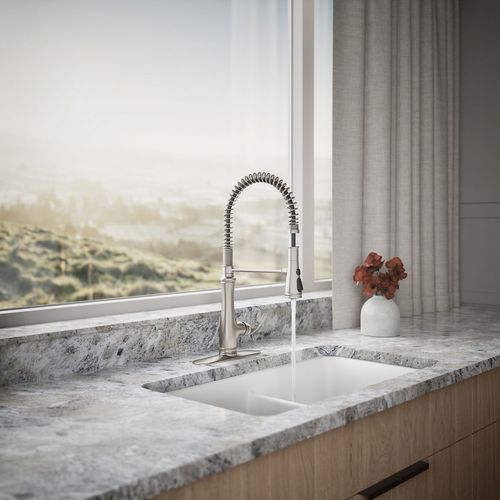 Main product image of Bellera Semi-Professional 1-Handle Pull Out Kitchen Faucet (Stainless Steel), K-29106-VS