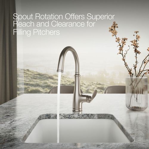 Main product image of Bellera 1-Handle Swing Spout Bar Faucet (Stainless Steel), K-29107-VS