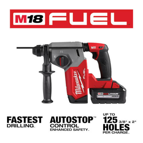 291222 Milwaukee 291222 M18 Fuel 1" SDSPlus Rotary Hammer Kit