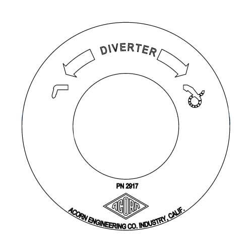Diverter Valve Name Plate