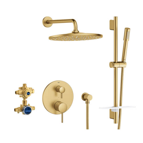 Main product image of Timeless 2-Handle Pressure Balance Rain Shower Set, 1.75Gpm (Brushed Cool Sunrise)
