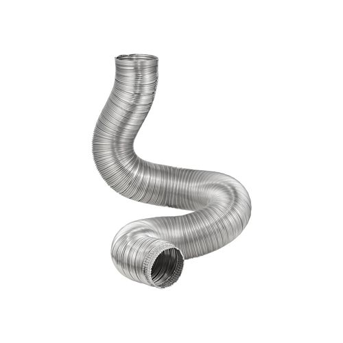 Main product image of 5" x 8' Double Lock Aluminum Flexible Semi-Rigid Duct, One Crimped End (UL 181, Class 0)