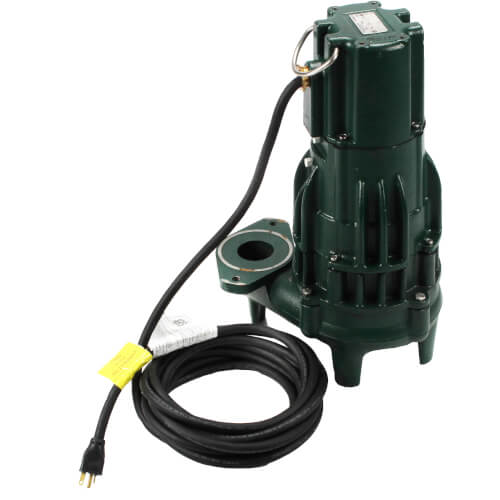 Model E295 High Head Waste-Mate Non-Automatic Cast Iron Sewage Pump - 230 V, 2 HP (Single Seal)