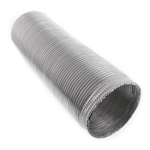 6" x 8 Ft. Flexible Semi-Rigid Aluminum Duct w/ Crimped End