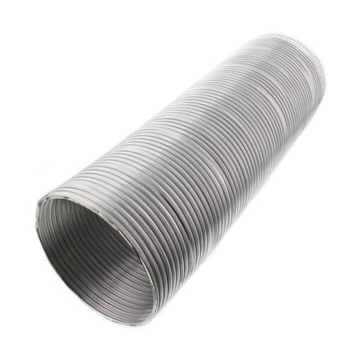 6" x 8 Ft. Flexible Semi-Rigid Aluminum Duct w/ Crimped End
