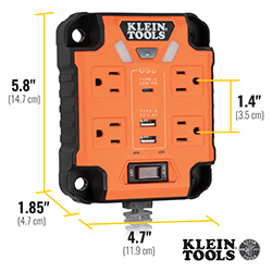 29601 - Klein Tools 29601 - Powerbox 1 Magnetic LED Power Strip