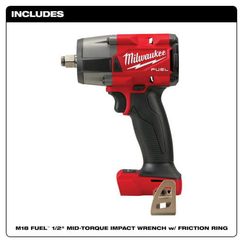 Main product image of M18 Fuel 1/2" Mid-Torque Impact Wrench w/ Friction Ring (Bare Tool Only)
