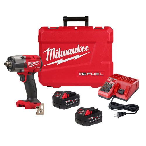 M18 Fuel 1/2" Mid-Torque Impact Wrench w/ Friction Ring Kit
