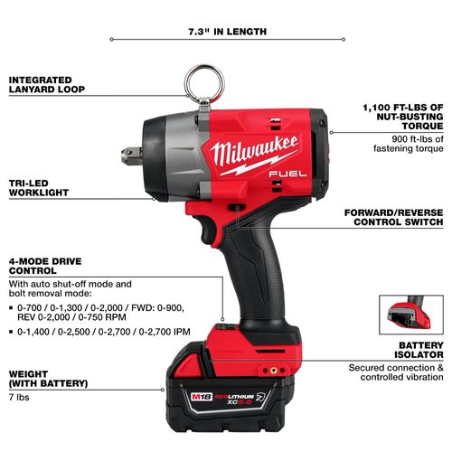 Main product image of M18 Fuel 1/2" High-Torque Impact Wrench w/ Pin Detent Kit