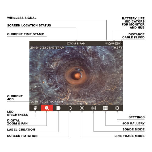 297120 Milwaukee 297120 M18 Wireless Inspection Camera Monitor