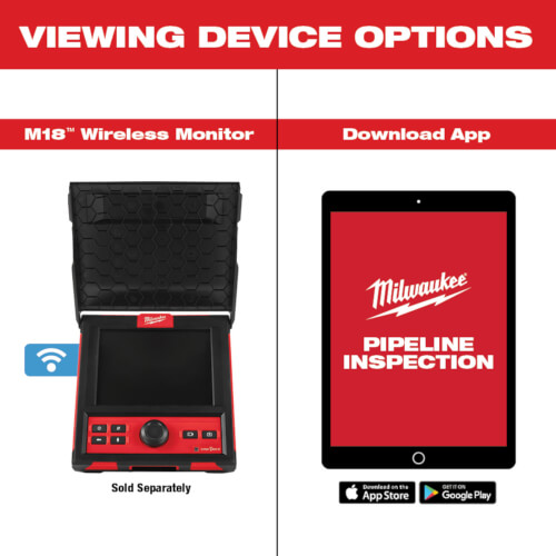 M18 120' Pipeline Inspection Camera and Reel