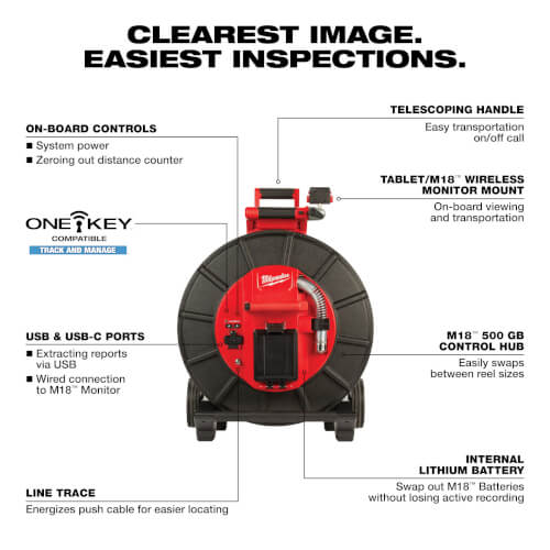 Main product image of M18 200' Pipeline Inspection System