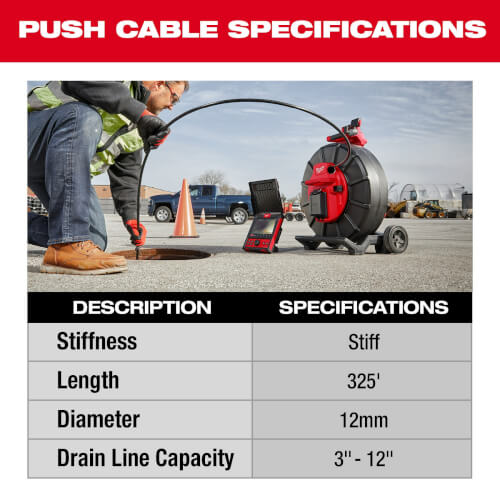 Main product image of M18 325' Stiff Pipeline Inspection System