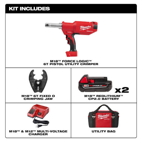 Main product image of M18 FORCE LOGIC 6T Pistol Utility Crimper Kit with O-D3 Jaw