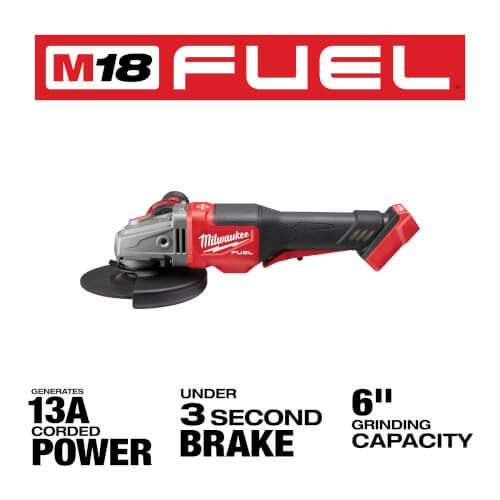 Main product image of M18 FUEL 4-1/2"- 6" Braking Grinder Paddle Switch, No-Lock