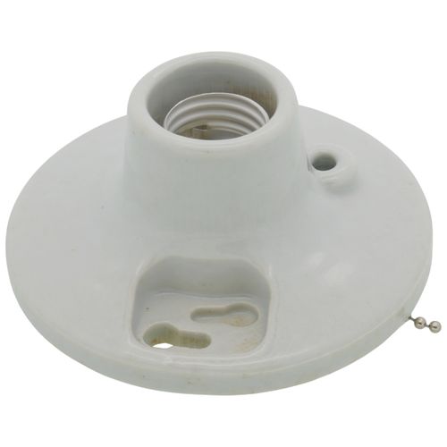 Main product image of Medium Base Incandescent Lampholder, 2 Terminal Screws - White