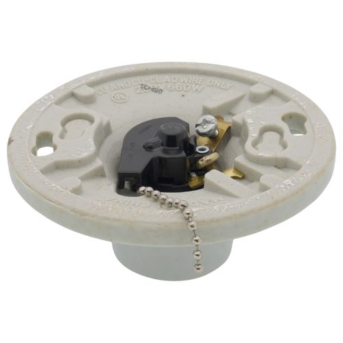 Main product image of Medium Base Incandescent Lampholder, 2 Terminal Screws - White
