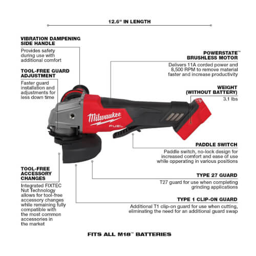 2997-23G - Milwaukee 2997-23G - 3PC M18 Fuel Combo Kit