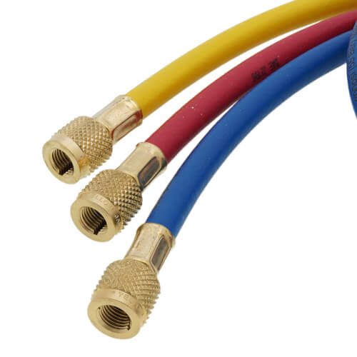 Main product image of PLUS II 3-Pack 1/4" Charging Hoses w/ Compact Ball Valve (36" Length)
