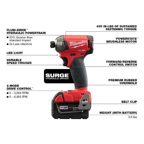 Main product image of M18 Fuel 2 Tool Combo Kit (Hammer Drill/Driver & SURGE Hex Hydraulic Driver)