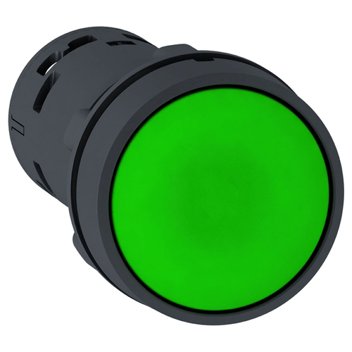 Main product image of Harmony XB7 Monolithic Push Button, Unmarked, Push to Release, 1 NO - Green