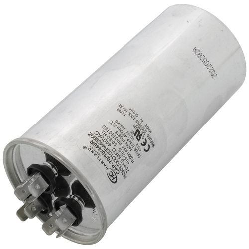 70/10 MFD Round Dual Capacitor (440v), 29W09