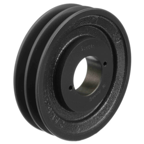 Main product image of 2 Groove Cast Iron Fixed Pitch Sheave, 5.25" OD