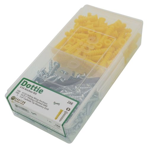 Main product image of #10 Yellow Wing Conical Anchor Kit w/ Pan Head Combo Drive Screws