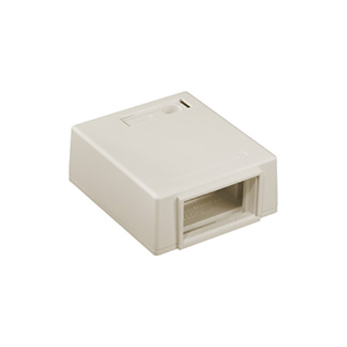 Main product image of Mos Surface-mount Housing w/ Id Window, Plenum Rated, 1 Unit High (Ivory)