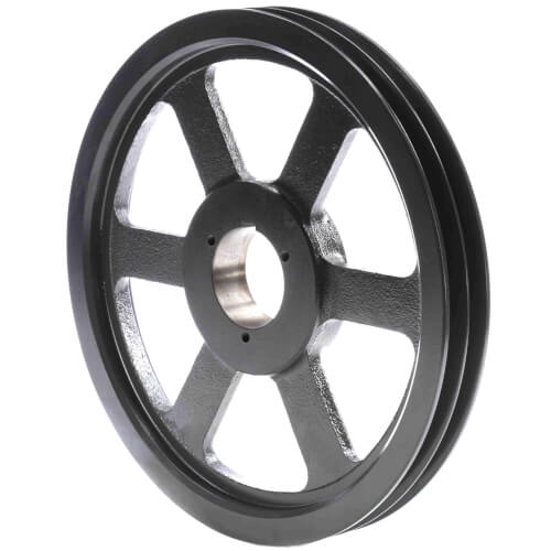 Main product image of 2 Groove Cast Iron Split Taper Sheave, A, B, 5V Belt, 13.88" OD
