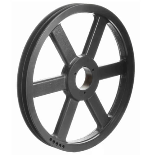 Main product image of 2 Groove Cast Iron Split Taper Sheave, A, B, 5V Belt, 13.88" OD