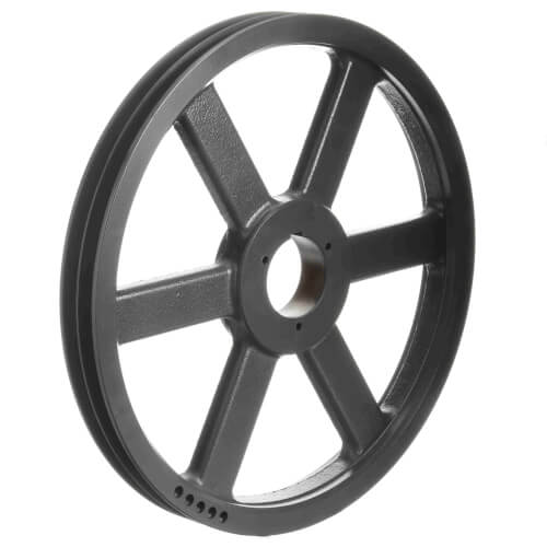 Main product image of 2 Groove Cast Iron Split Taper Sheave, A, B, 5V Belt, 28.08" OD