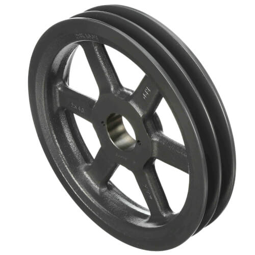 Main product image of 2 Groove Cast Iron Classical Gripbelt Sheave, 4L or A, 5L or B Belt, 9.75" OD