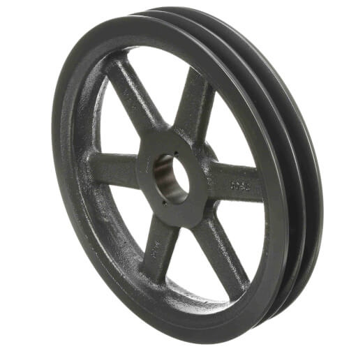 2 Groove Cast Iron Classical Gripbelt Sheave, 4L or A, 5L or B Belt, 10.75" OD