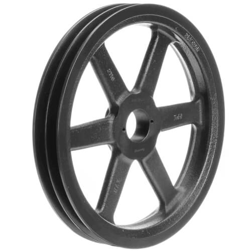 Main product image of 2 Groove Cast Iron Classical Gripbelt Sheave, 4L or A, 5L or B Belt, 11.75" OD
