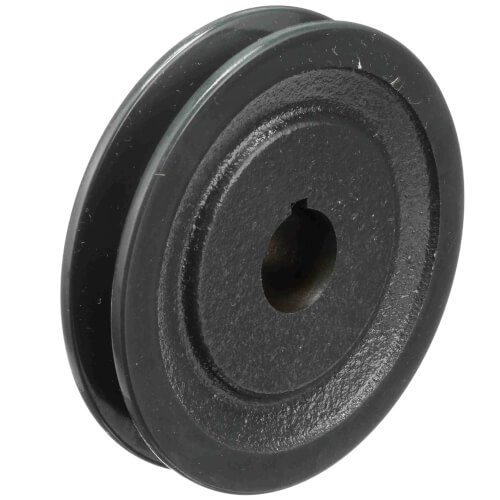 Main product image of 2 Groove Cast Iron Classical Gripbelt Sheave, 4L or A, 5L or B Belt, 3.55" OD