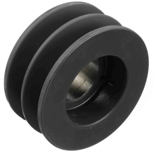 Main product image of 2 Groove Cast Iron Classical Gripbelt Sheave, 4L or A, 5L or B Belt, 3.75" OD