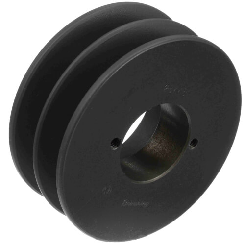 Main product image of 2 Groove Cast Iron Classical Gripbelt Sheave, 4L or A, 5L or B Belt, 4.25" OD